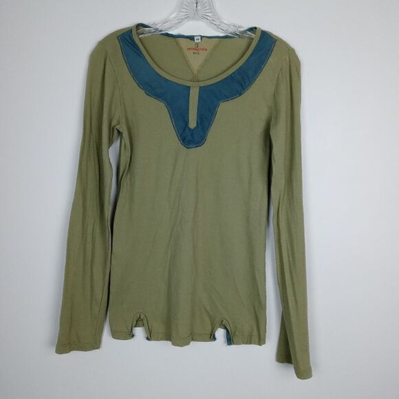 Johnny Was Pete & Greta for t By  olive green top - Picture 1 of 7